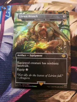 MTG Lord Of The Rings Buy-a-box Promo - Lorien Brooch - Foil NM - Image 1