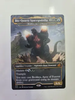 Magic the Gathering • MTG • Borderless #378 Bio Quartz Spacegodzilla - Image 1