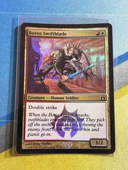 Magic the Gathering MTG Ravnica BOROS SWIFTBLADE Foil - Image 1
