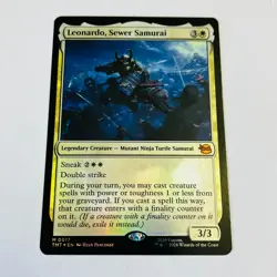2026 Magic: The Gathering TMNT #17 Leonardo, Sewer Samurai M FOIL - Image 1