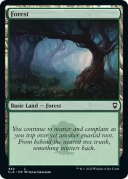 Forest (469) -Foil Light Play MTG Commander Legends: Battle for Baldur's Gate - Image 1