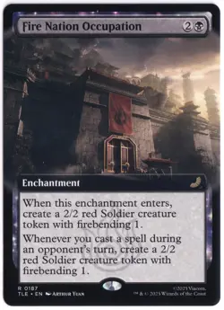 Fire Nation Occupation (Rare Extended Art) 0187 - Avatar: The Last Airbender - Image 1