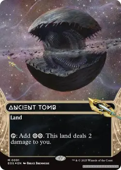 Ancient Tomb (0091) (Borderless) (Galaxy Foil) [EOS - 91] - NM TCG MTG - Image 1