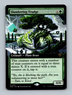 Slumbering Trudge (Extended Art) 0341 (R) MTG Secrets of Strixhaven (SOS) - Image 1
