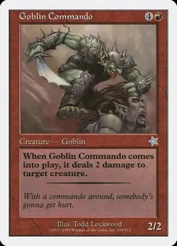 Goblin Commando Starter 1999 LP MTG - Image 1