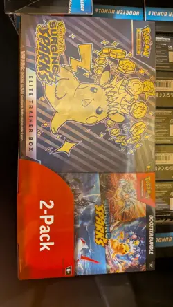 Pokemon TCG Surging Sparks Costco 2-Pack Elite Trainer Box + Booster Bundle - Image 1