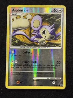 Pokemon Aipom Reverse Holo 50/100 from Majestic Dawn in DMG condition! - Image 1