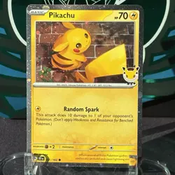 Pokemon Pikachu Temporal Forces 051/162 Cosmos Holo Promo Near Mint - Image 1