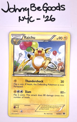 Raichu, Next Destinies #40/99 Uncommon Regular, NM, EN 2012 Pokemon TCG Card - Image 1
