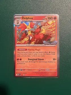 Delphox MEP 074 - Prerelease Stamped Promo - Pokemon TCG: Chaos Rising - NM - Image 1
