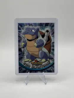 Topps Pokemon TV Animation Series 1 Blastoise #9 Blue Logo LP - Image 1