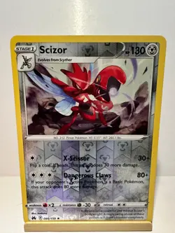 Scizor 086/159 Rare Crown Zenith Pokemon Near Mint - Image 1