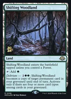 Shifting Woodland - Foil Prerelease Promo MH3 NM MTG - Image 1