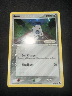 Pokemon TCG 2006 Ex Legend Maker Aron 48/92 Stamped Reverse Holo Foil MP - Image 3