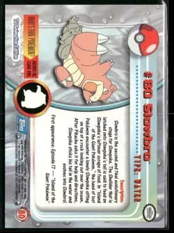 Slowbro #80 Topps Trading Cards Series 2 Blue Logo Pokemon Near Mint - Image 2