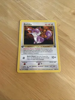 2000 Pokemon Team Rocket 1st Edition Rattata 66/82 - Image 2
