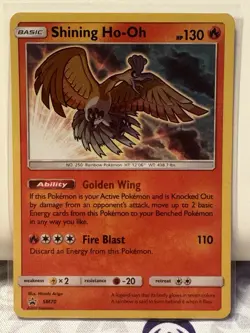 Pokemon TCG Shining Ho-Oh SM70 Black Star Promo 2017 Shiny LP - Image 1