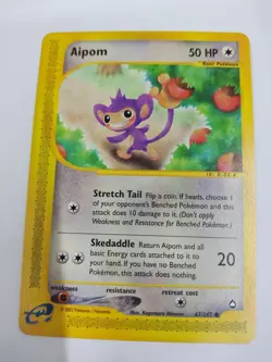 MINT Pokemon Aquapolis Aipom 67/147 MINT - Image 1