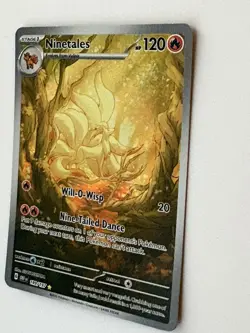Pokemon TCG Ninetales Obsidian Flames Full Art Illustration 199/197 Never Played - Image 2