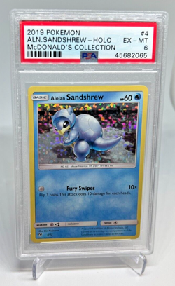 PSA 7 - 2019 Pokemon ALN SANDSHREW HOLO McDonald's Collection #4 (2065) - Image 1