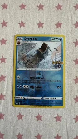 Gyarados 022/078 Pokemon GO Reverse Holo Pokemon TCG Card - Image 1