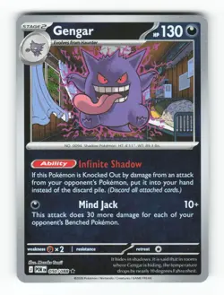 Gengar 050/088 Rare Perfect Order Pokemon Reverse Holo Near Mint - Image 1