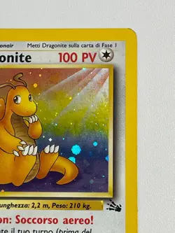 Dragonite 4/62 Fossil Holo Rare Pokemon Card Italian - Image 3