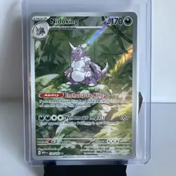 Pokemon Nidoking 174/165 SV: Scarlet & Violet 151 Illustration Rare NM - Image 1