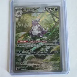 Pokemon Nidoking 174/165 SV: Scarlet & Violet 151 Illustration Rare NM - Image 2