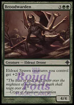 Broodwarden 1x FOIL ROE MTG Rise of Eldrazi Uncommon MINT green - Image 1