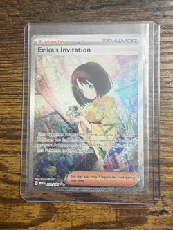 Pokemon Erika's Invitation 203/165 Special Illustration Rare Holo Trainer Card - Image 1