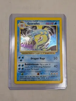 Pokemon TCG Gyarados 006/102 Base Set Holo 1999 WOTC - Image 1