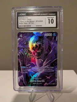 ZORO JUUROU 2025 ONE PIECE ST18-004 OP12 LEGACY OF THE MASTER SP CGC GEM MINT 10 - Image 1