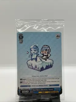 Re:Zero Weiss Schwarz Dot Rem Memory Snow PR Promo Card Sealed - Image 1