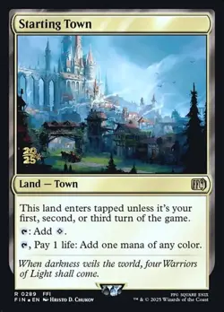 Starting Town - Foil Prerelease Promo Final Fantasy NM MTG - Image 1