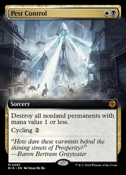 Pest Control - Foil Extended Art BIG NM MTG - Image 1