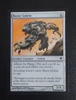 Magic the Gathering MTG Razor Golem Darksteel Lightly Played Excellent x4 - Image 2