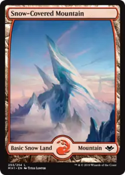 MTG magic cards 1x Snow-Covered Mountain Modern Horizons NM-Mint, English - Image 1