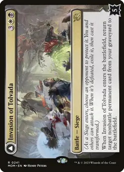 MOM INVASION OF TOLVADA 1x Rare Magic March of the Machine MTG NM - Image 1