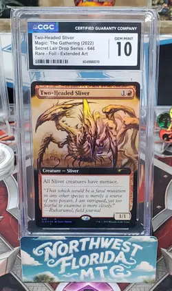 MTG - CGC Gem Mint 10 - SLD: Bonus Card - Two-Headed Sliver (Foil) Extended Art - Image 1