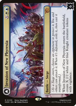 MOM INVASION OF NEW PHYREXIA 1x Rare Magic March of the Machine MTG NM - Image 1