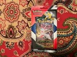 Pokemon TCG “Evolving Skies Chilling Reign” 2 pack blister - Jirachi pin - Image 1
