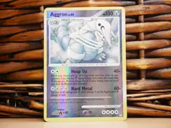 Pokemon AGGRON 1/123 REVERSE HOLO | LP Light Play | Mysterious Treasures | 2007 - Image 1