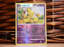 Pokemon ALAKAZAM 2/123 REV HOLO | MP Moderate Play | Mysterious Treasures | 2007 - Image 2