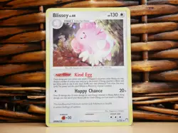 Pokemon BLISSEY 5/123 HOLO RARE | HP Heavy Play | Mysterious Treasures | 2007 - Image 1
