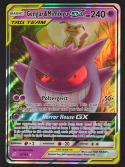 2019 Gengar & Mimikyu GX 53/181 Tag Team Team Up Pokemon TCG Trading Card Game - Image 1