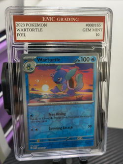 WARTORTLE 2023 HOLO FOIL Pokemon Card GRADED 10 TCG - Image 1