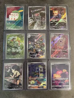 Lot Of 9 Japanese JPN Pokemon Art Rare Cards Caterpie 151 SV Scarlet Violet Card - Image 1
