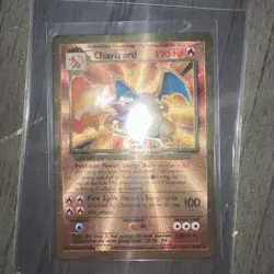 Pokemon Charizard 4/102 Celebrations UPC 25th Anniversary Metal Promo Card - LP - Image 1