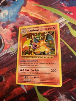 Pokemon TCG Charizard Holo Card 11/108 2016 XY Evolutions LP - Image 1